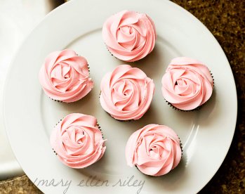 Rose Cupcakes on Whisk Together
